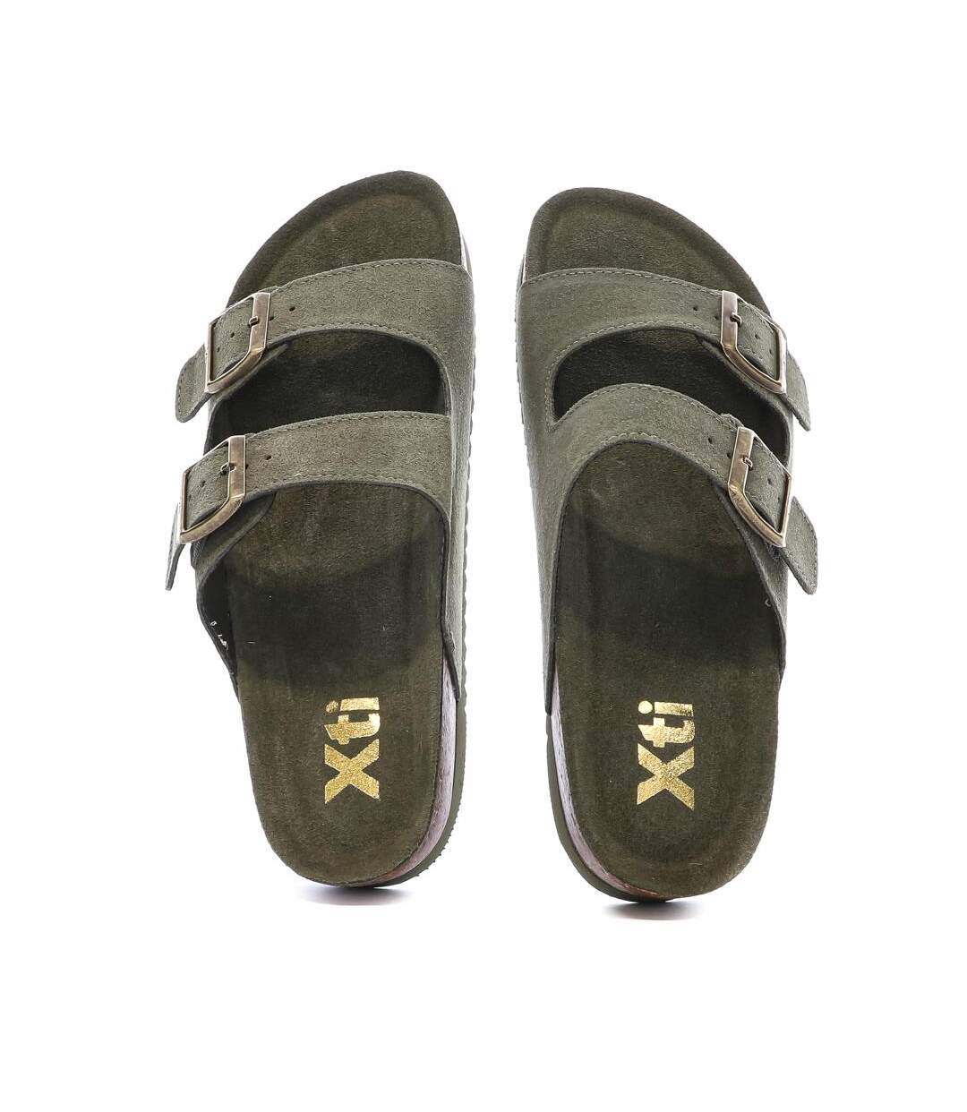 Sandales kaki femme xti cuir 142552 - 35-3