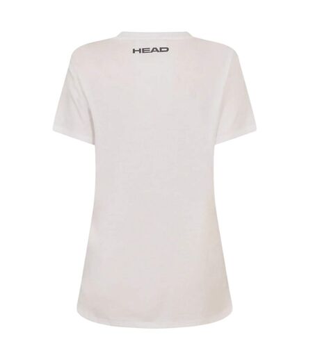 Womens/ladies Club Lara Graphic Print T-shirt White Head