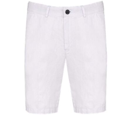 Bermuda en lin - Homme - PATS711 - blanc
