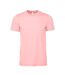 Adults unisex crew neck t-shirt pink Bella + Canvas