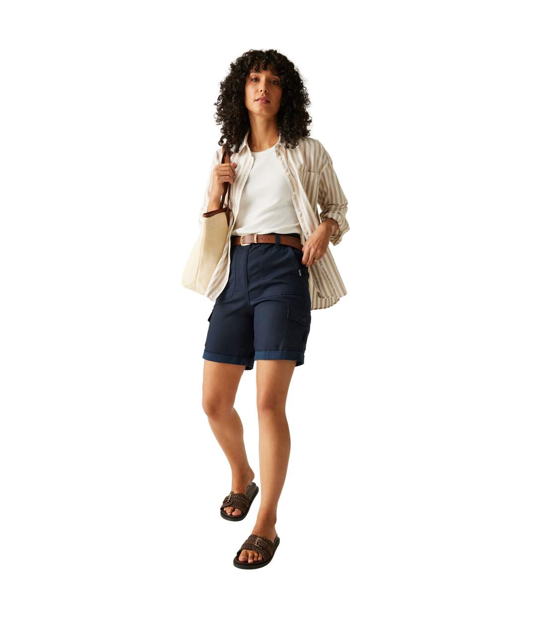 Womens/ladies Shorebella Shorts Navy Regatta-1