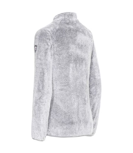 Womens/ladies telltale winter fleece jacket silver grey Trespass