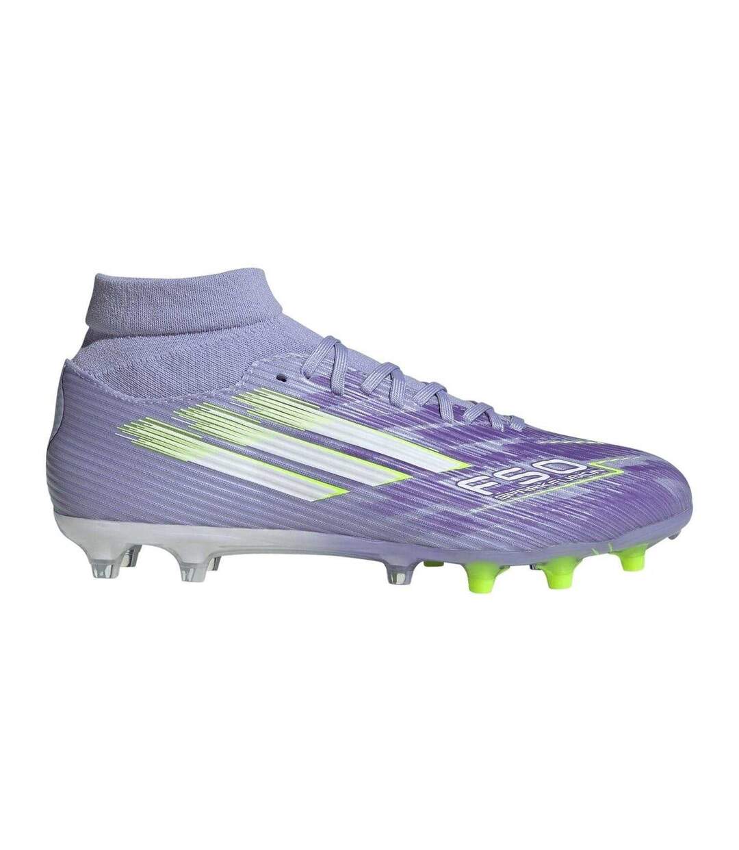 Womens/ladies F50 Firm Ground Football Boots Purple Lemon Adidas-4
