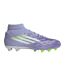 Womens/ladies F50 Firm Ground Football Boots Purple Lemon Adidas-4