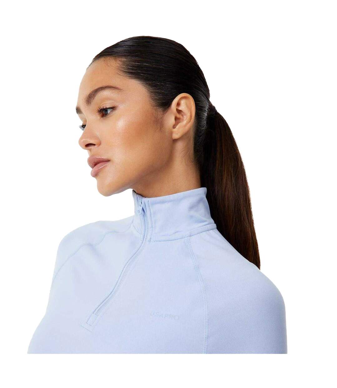 Womens/ladies Sophie Habboo Tracksuit Top Brunnera Blue USA Pro-4