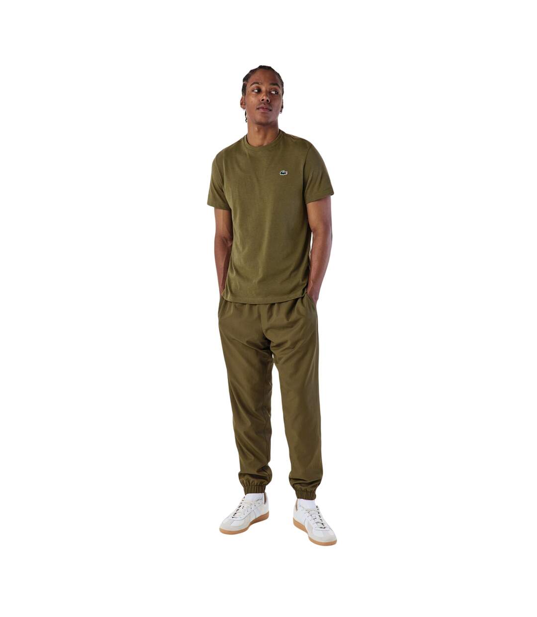 Pantalon De Survêtement Motif/style Logo Homme Vert Kaki Lacoste-4