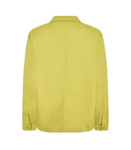 Mens Full Zip Overshirt Lime Marshall Artist