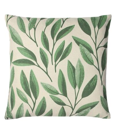 Laurel botanical cushion cover one size forest green Paoletti