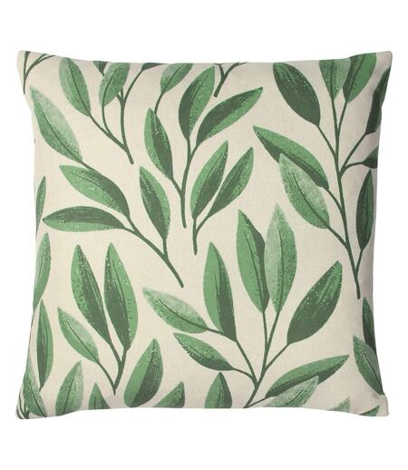Laurel botanical cushion cover one size forest green Paoletti