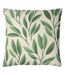 Laurel botanical cushion cover one size forest green Paoletti-1