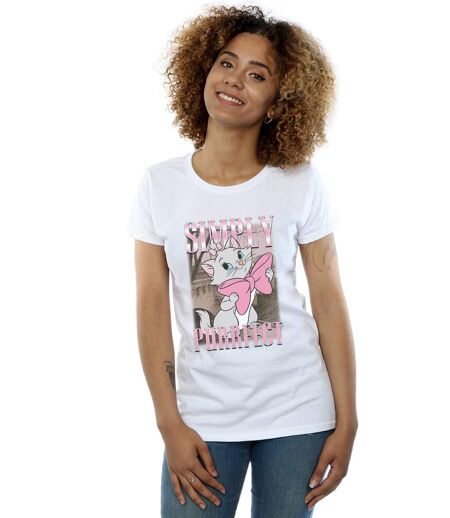 Disney - T-shirt ARISTOCATS MARIE SIMPLY PURRFECT HOMAGE - Femme (Blanc) - UTBI15719