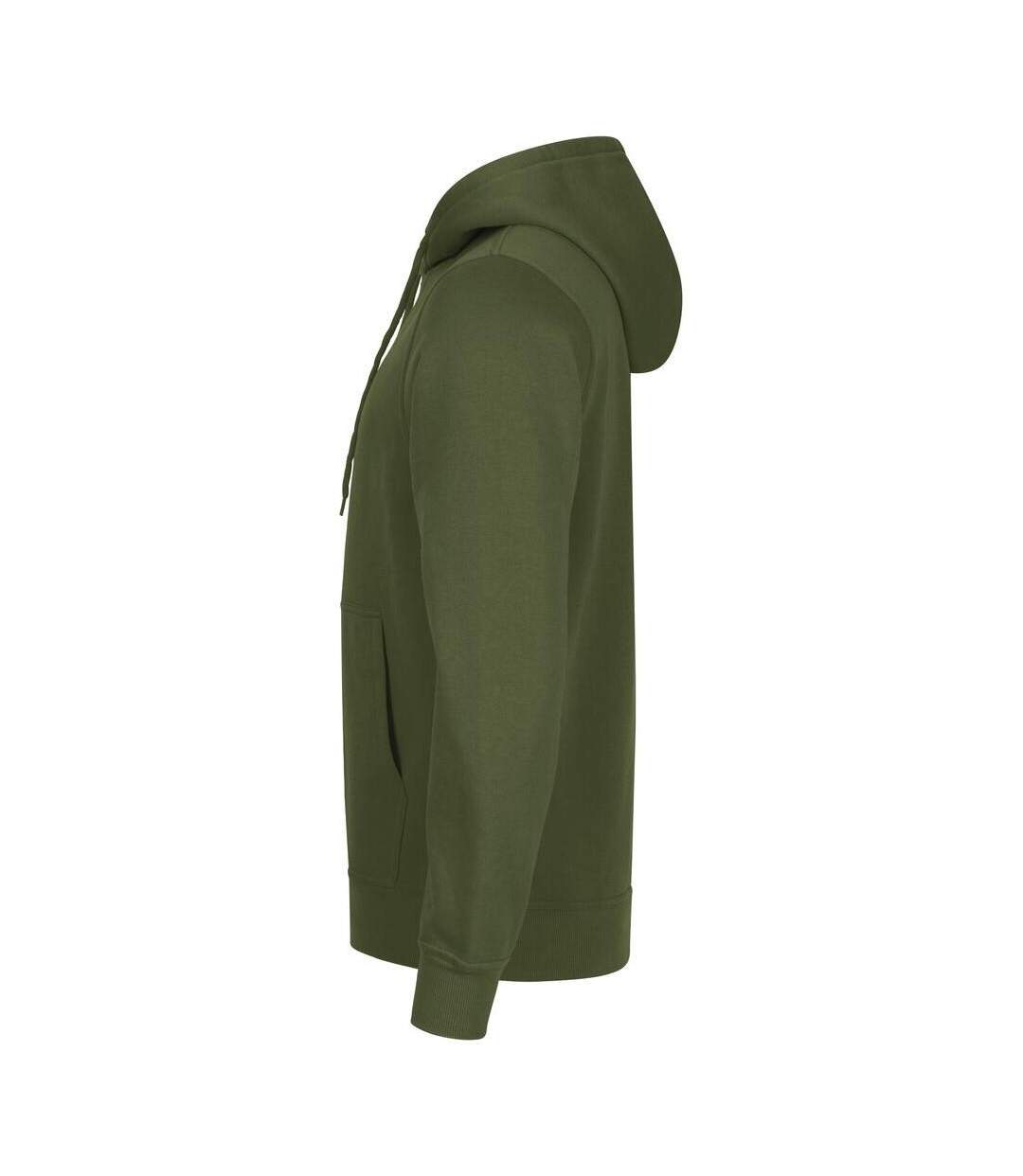 Sweat À Capuche Miami Adulte Vert Militaire Clique-3