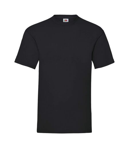 Fruit Of The Loom Mens Valueweight Short Sleeve T-Shirt (Black)