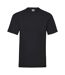 Fruit Of The Loom Mens Valueweight Short Sleeve T-Shirt (Black)
