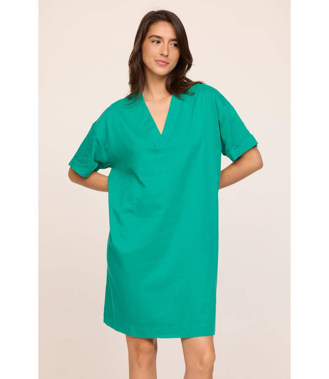 Robe LAGE Vert profond-3