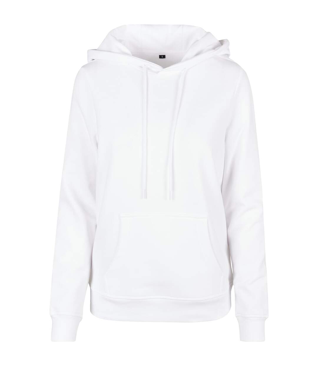 Womens/ladies Basic Hoodie White Build Your Brand-1