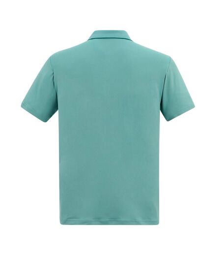 Polo Extensible Motif/style Logo Brodé Maverik Homme Turquoise Regatta