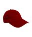 Casquette printers plush adulte rouge / blanc Result Headwear