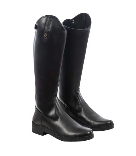 Brogini Adults Modena Synthetic Extra Wide Long Boots (Black) - UTTL1705