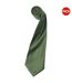 Premier Mens Plain Satin Tie (Narrow Blade) (Pack of 2) (Olive) (One Size) - UTRW6934-1