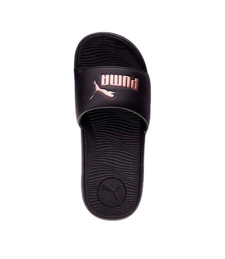 Tongs Cool Cat 2.0 Femme Noir Doré Puma