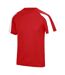 T-shirt Adulte Rouge Feu Blanc AWDis Cool-1
