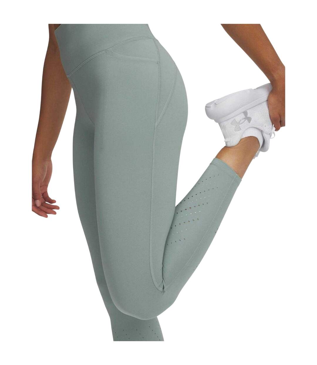 Legging Heatgear Femme Vert Under Armour-4