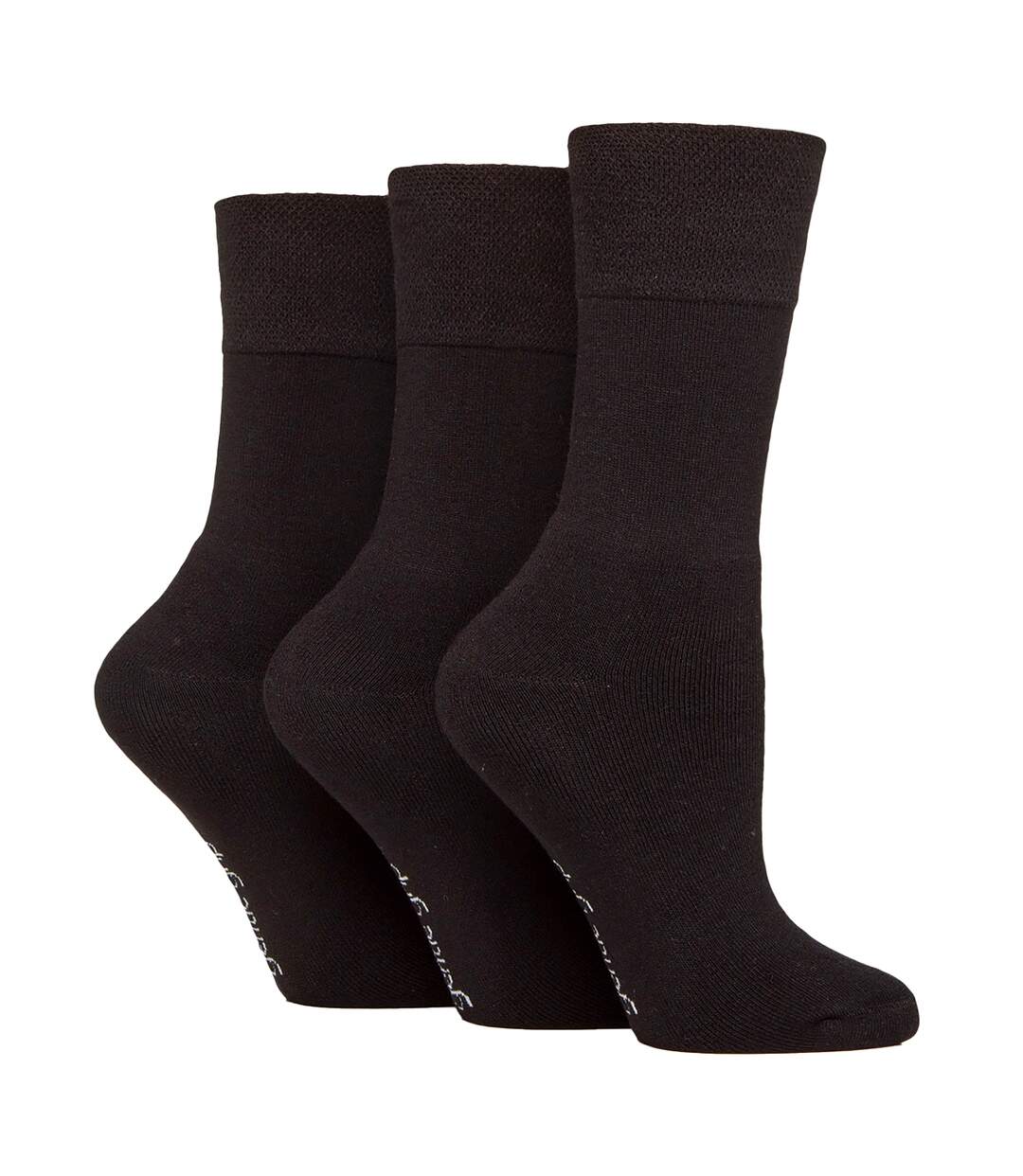 3 Pack Ladies Bamboo Socks Soft Breathable Cushioned Crew Socks-1