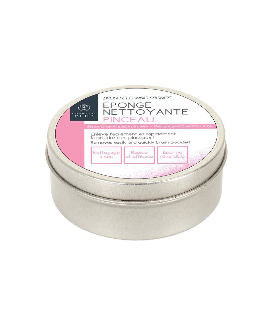 Éponge Nettoyante Réversible Pinceau 8cm Noir-5