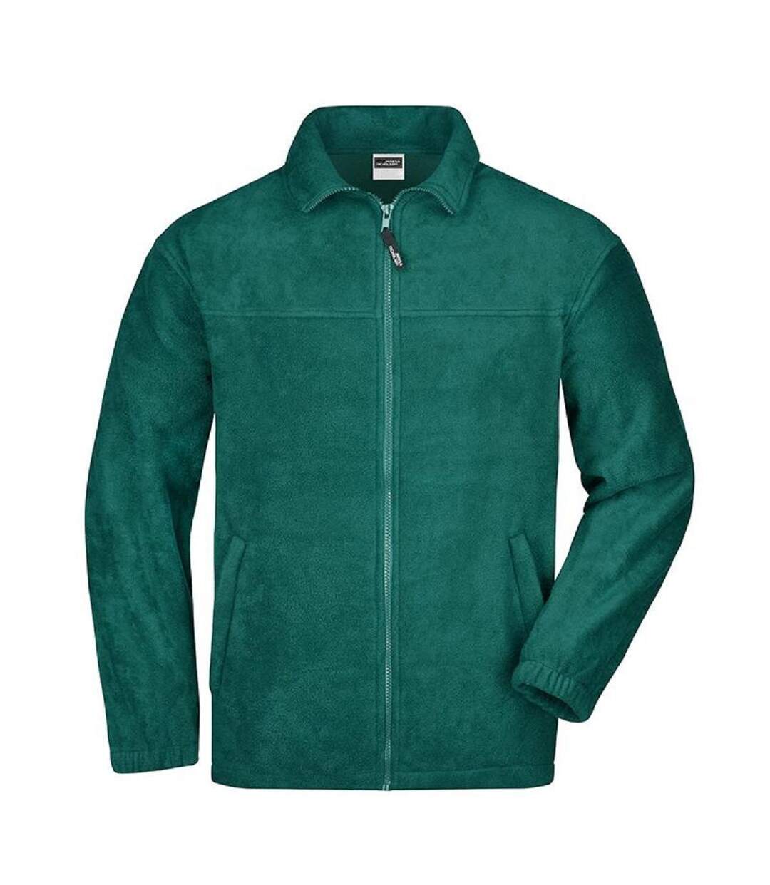 Veste polaire zippée homme - JN044 - vert foncé