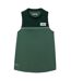 Womens/ladies Contrast Cotton Stretch Sport Tank Top Green Lacoste-2