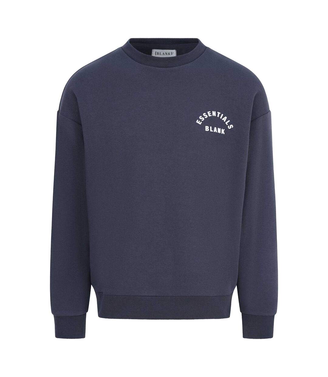 Sweat Motif/style Arc Homme Gris Foncé Blank Essentials-2