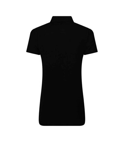 Womens/ladies polo shirt black PRO RTX