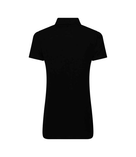 Womens/ladies polo shirt black PRO RTX