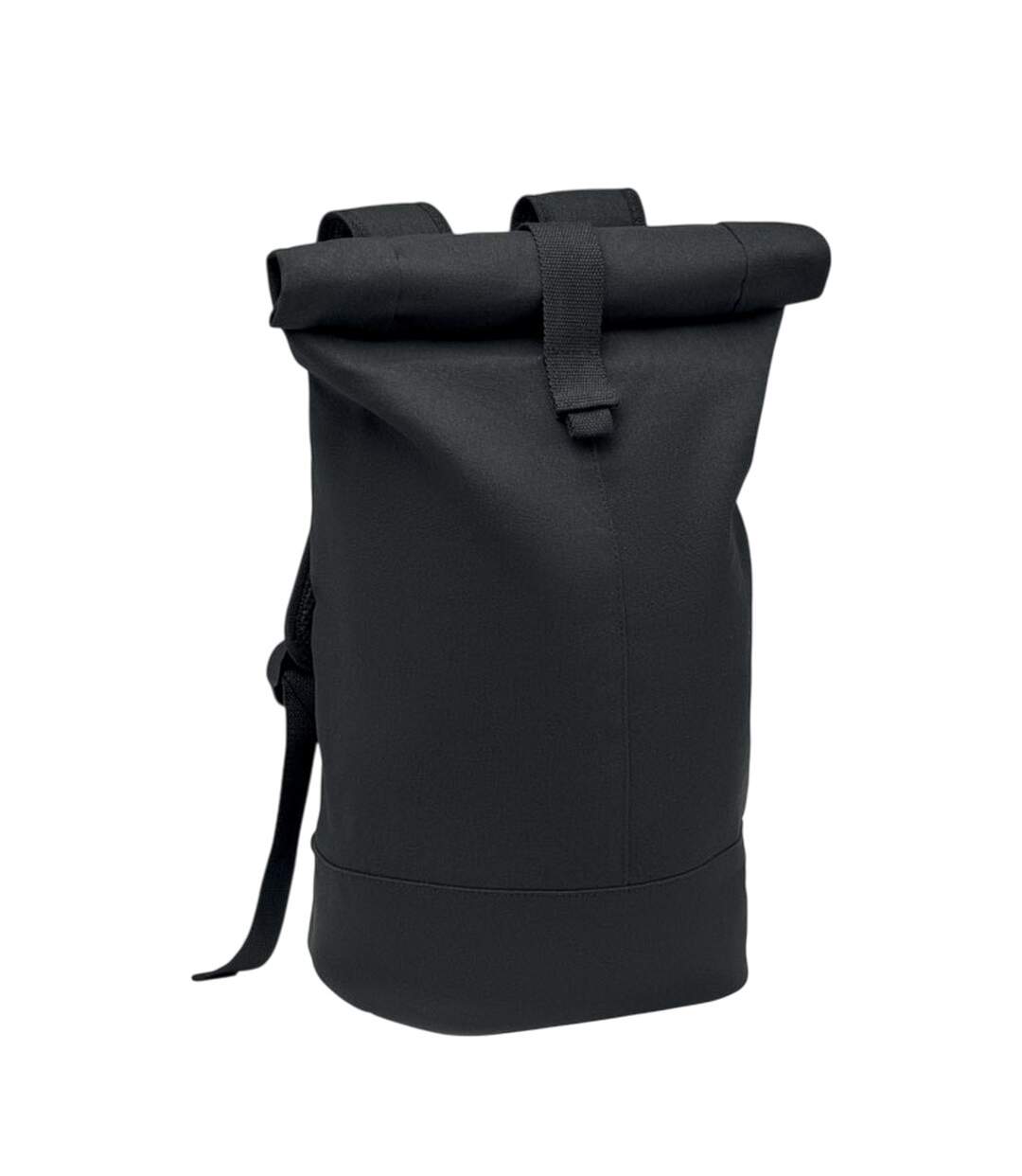 Zurich Roll Washed Canvas Backpack One Size Black MidOcean-3