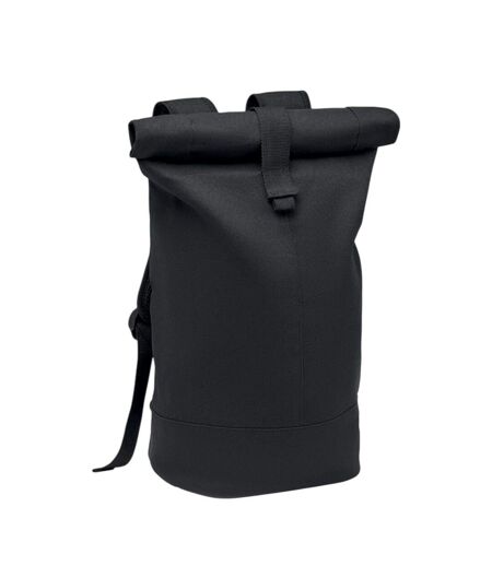 Zurich Roll Washed Canvas Backpack One Size Black MidOcean