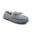 OZABI Chaussons Femme Fermés, Suédine Unie, Nœud, Intérieur Fourré-1