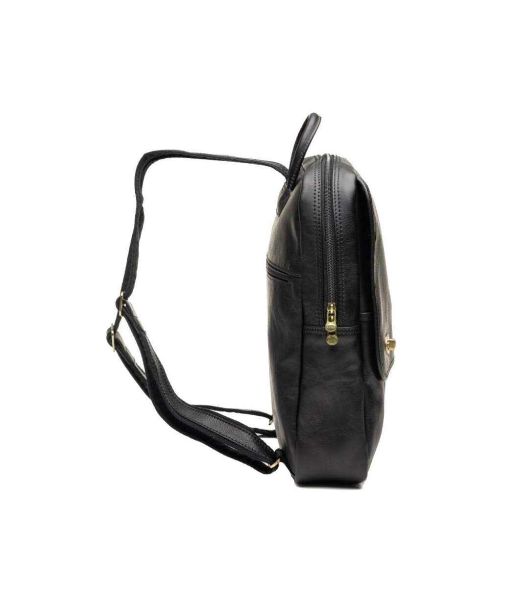 Katana - Sac à dos ville en cuir grand modèle - noir - 7732-4