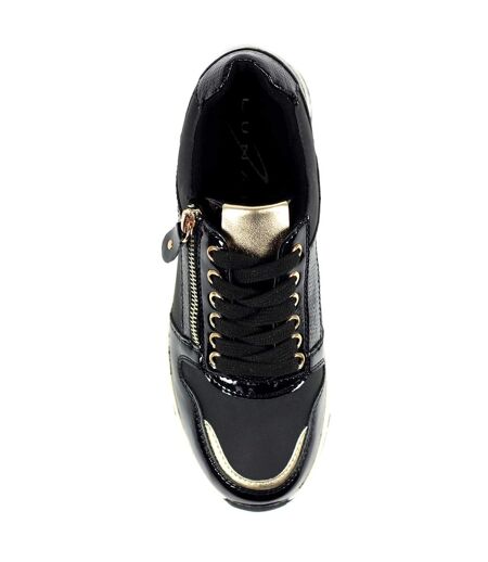 Baskets sammy femme noir Lunar