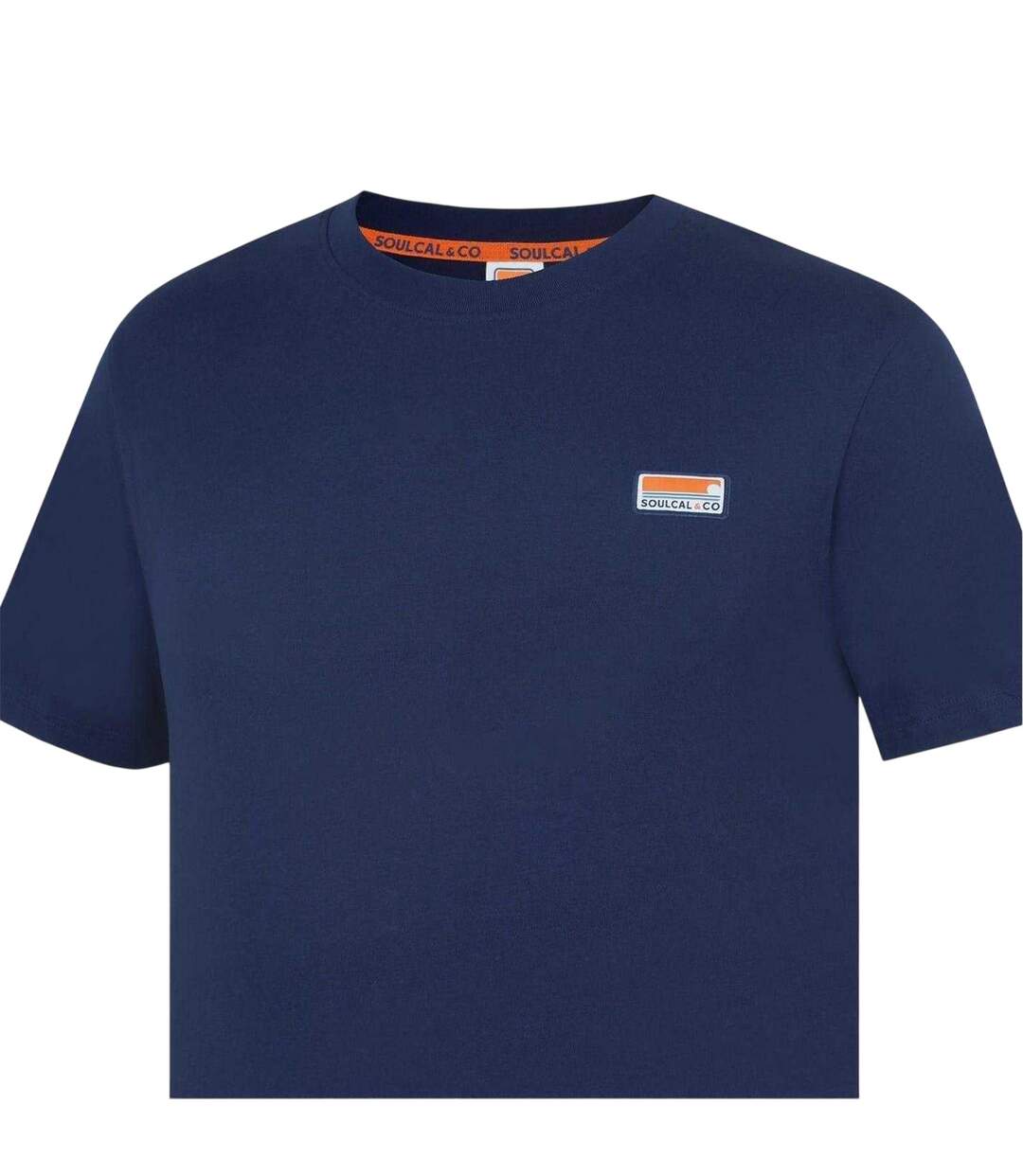Mens Signature Regular T-shirt Navy SoulCal-4