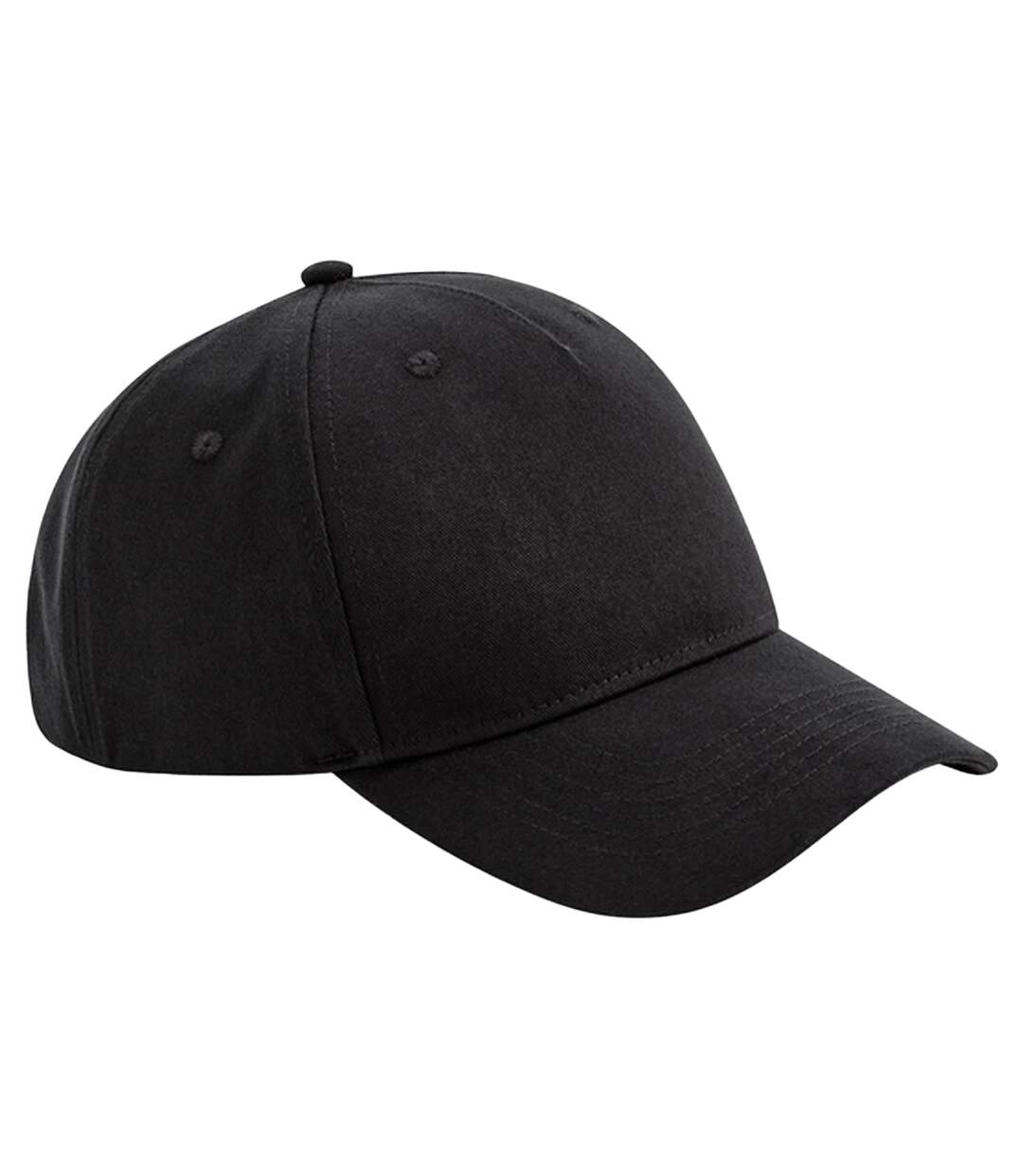Unisex Adult Earthaware Organic Baseball Cap Black Beechfield-1