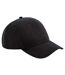Unisex Adult Earthaware Organic Baseball Cap Black Beechfield-1
