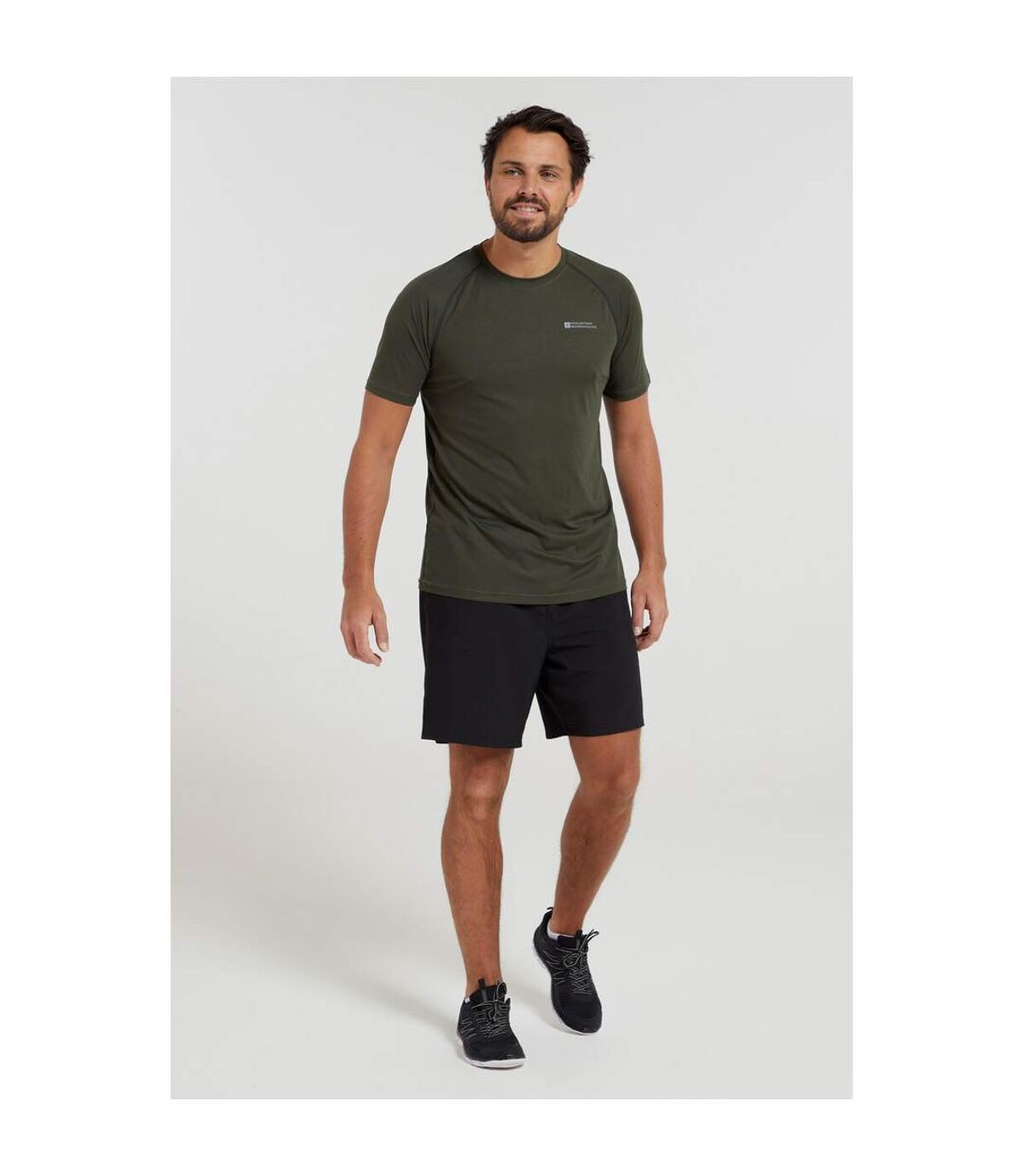 Mountain Warehouse Mens Aero II Short-Sleeved T-Shirt (Khaki Green)