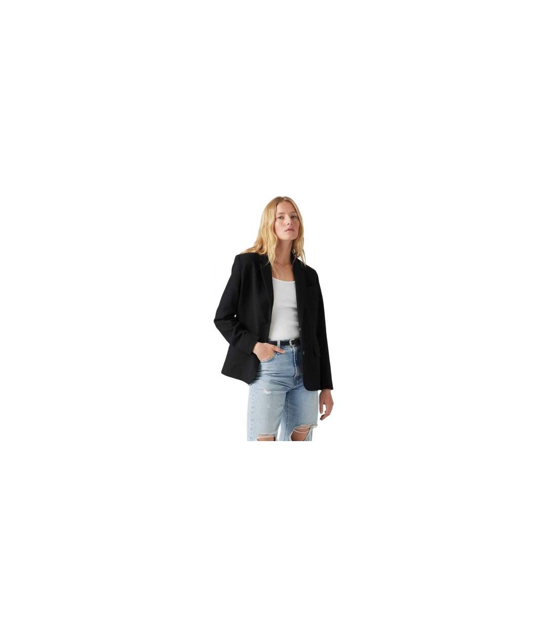 Womens/ladies Amber Classic Blazer Caviar Levis-1