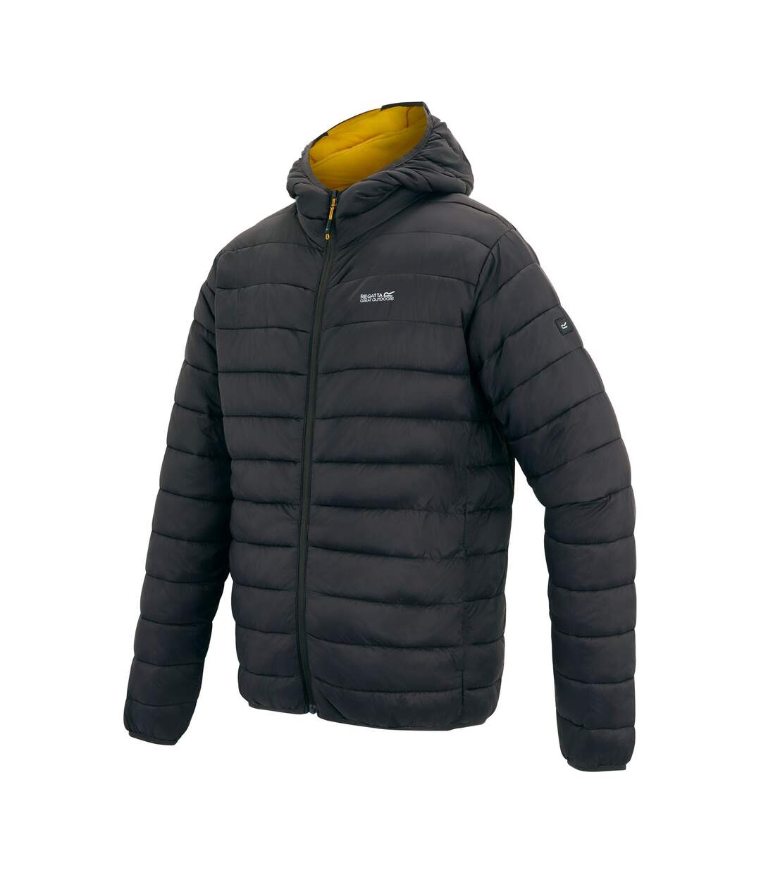 Doudoune Matelassée Marizion Homme Anthracite Jaune Regatta-4