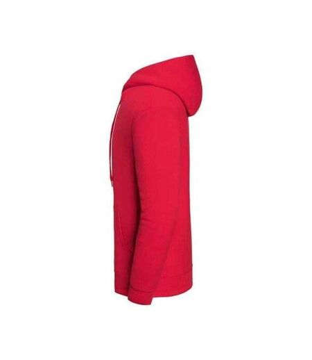 Sweat Uni À Capuche Iconic Premium Adulte Rouge Fruit Of The Loom