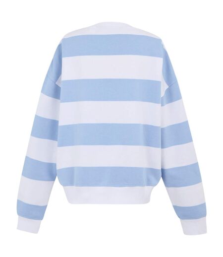 Womens/ladies Avika Ii Stripe Crew Neck Jumper Chambray Blue White Regatta