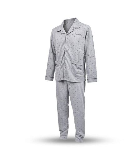 OZABI Pyjama Homme Long Boutonne Col Chemise Ultra Doux