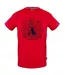 Mens Aldis Shield Logo T-shirt Red Aquascutum-1