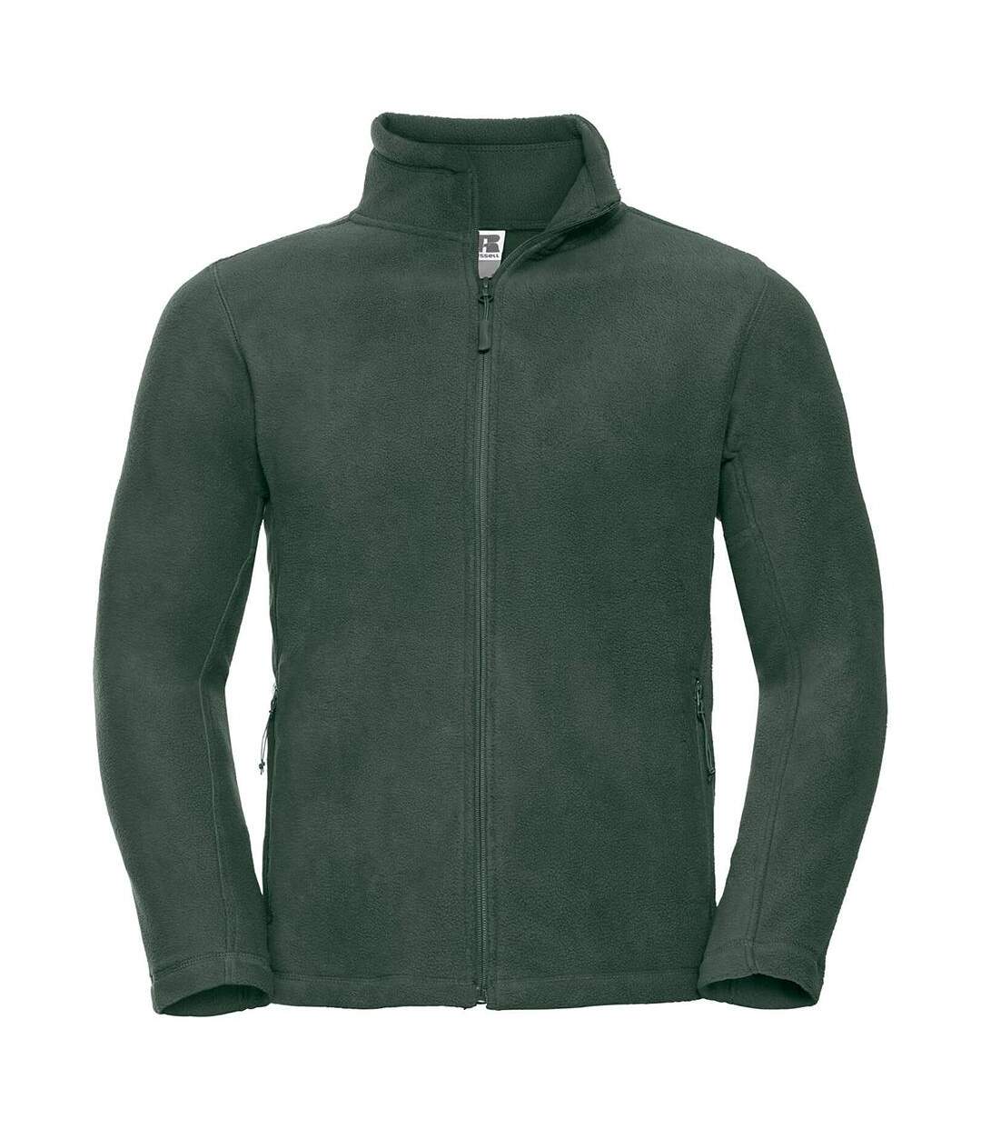 Jerzees Colours Veste Polaire À Fermeture Zippée Homme Vert Bouteille Russell-2